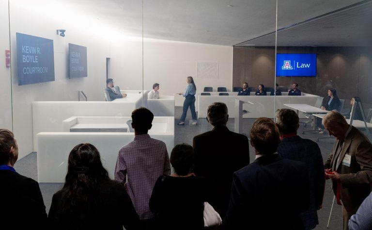 University of Arizona Law unveils new high-tech courtrooms, classroom and lobby spaces