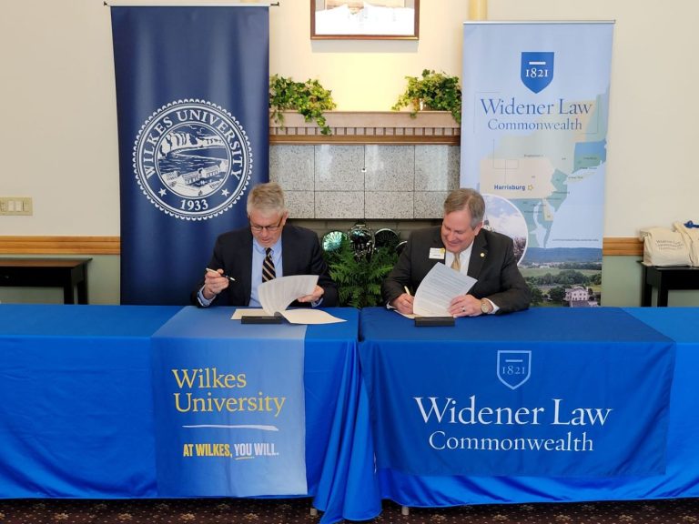 Widener Law Commonwealth and Wilkes University formalize 3+3 law degree program