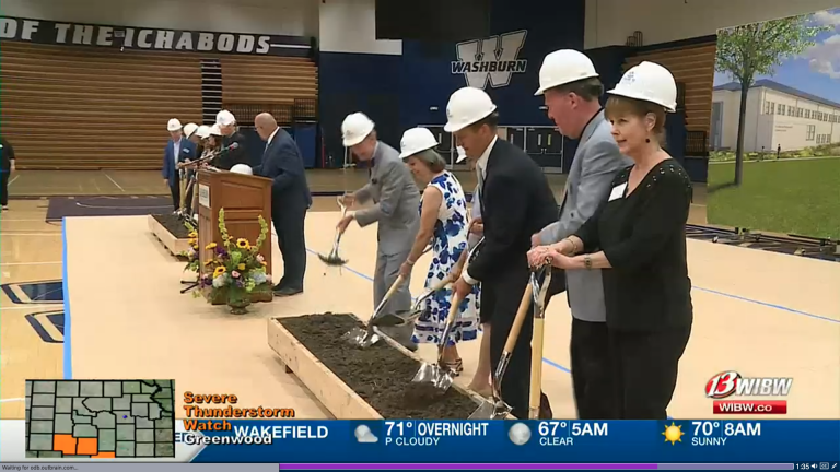 Washburn University holds ground breaking ceremony for new law building