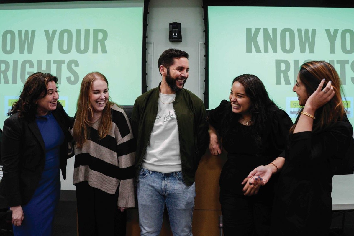 students at CUNY Law