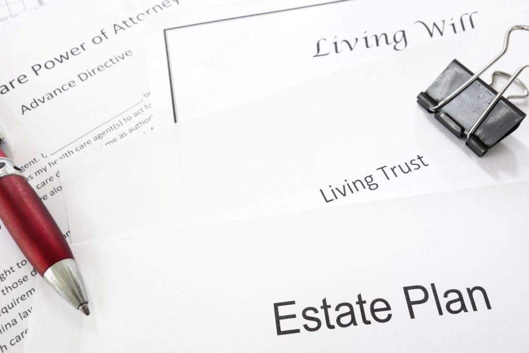 pen and papers about estate planning