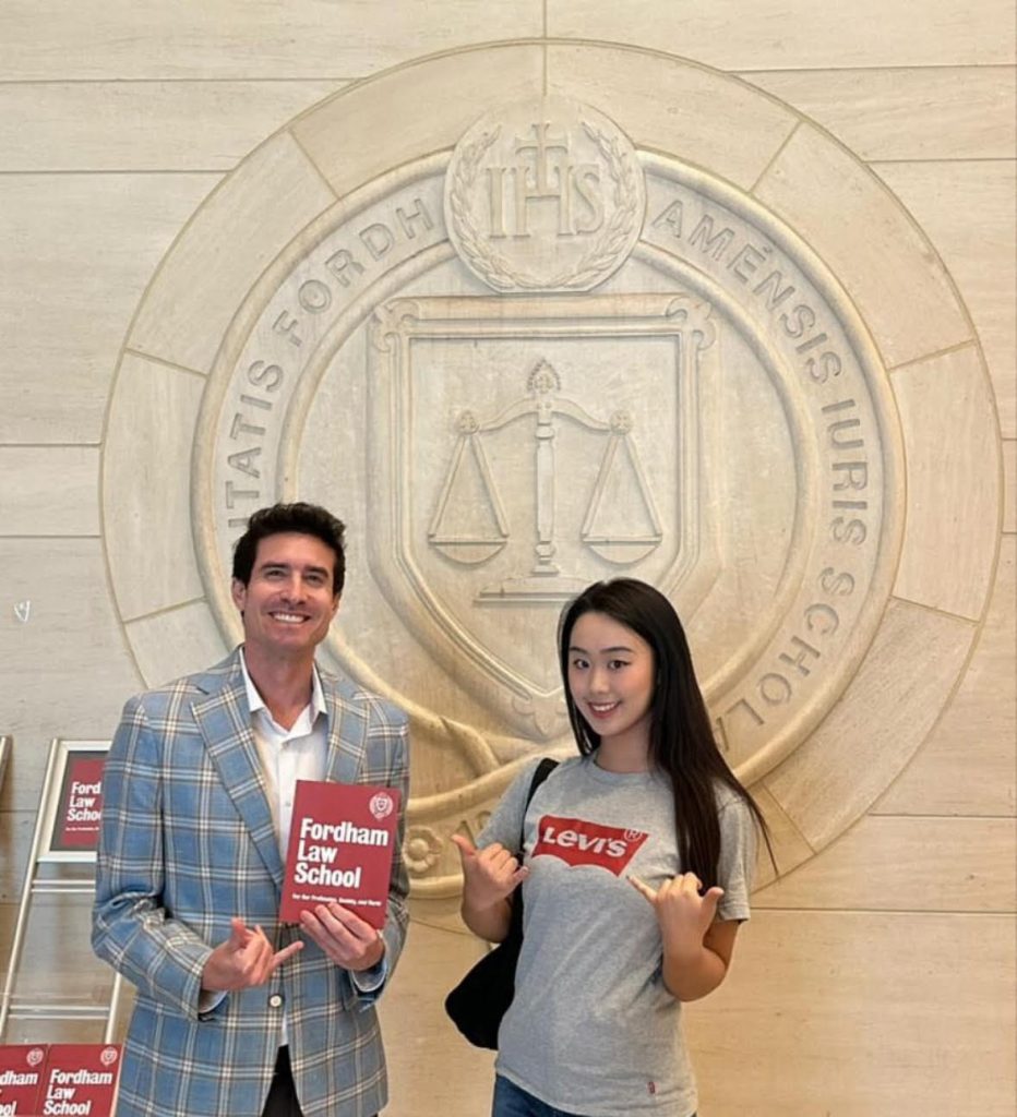 Joshua Alter with past LEALSer student