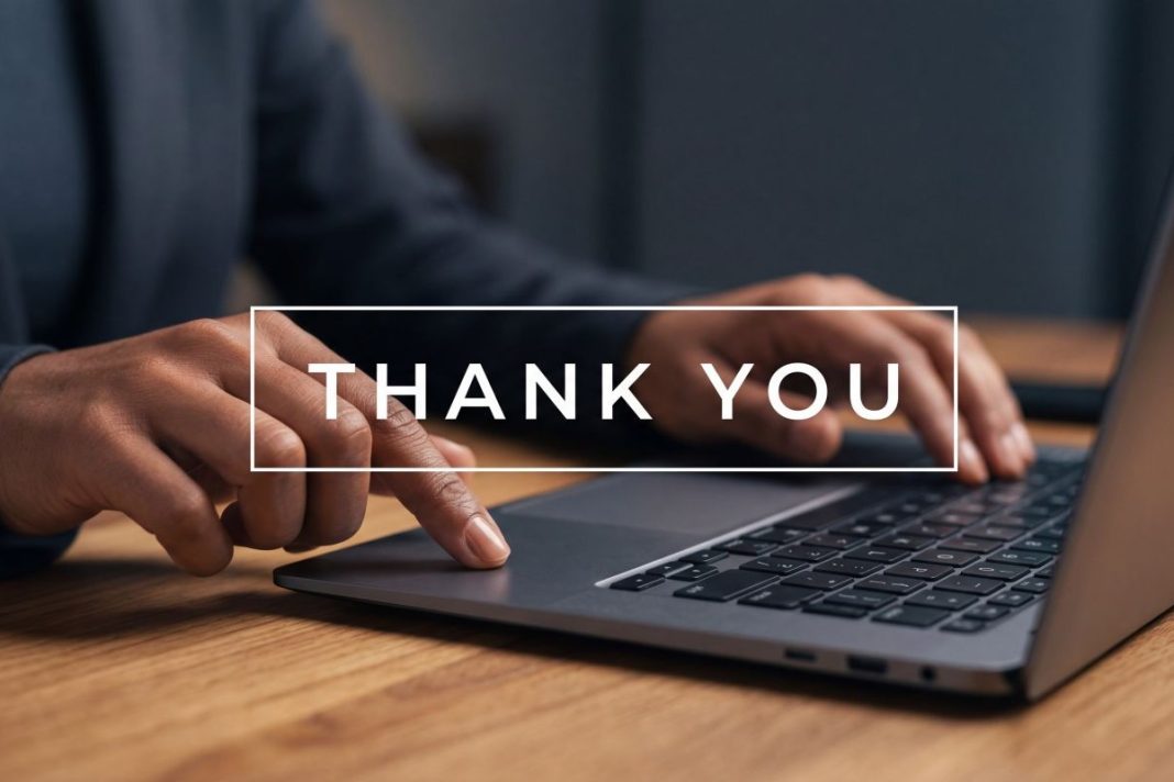 hands over a laptop keyboard with 